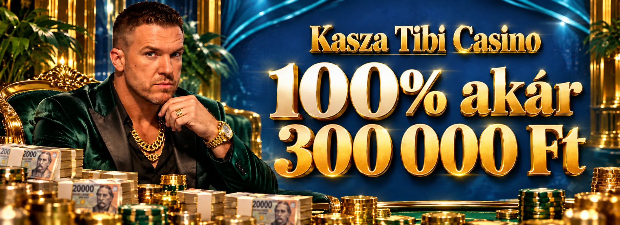 Kasza Tibi Casino — Első befizetési bónusz a Kasza Games oldalán — 100% akár 300 000 Ft + 150 pörgetés